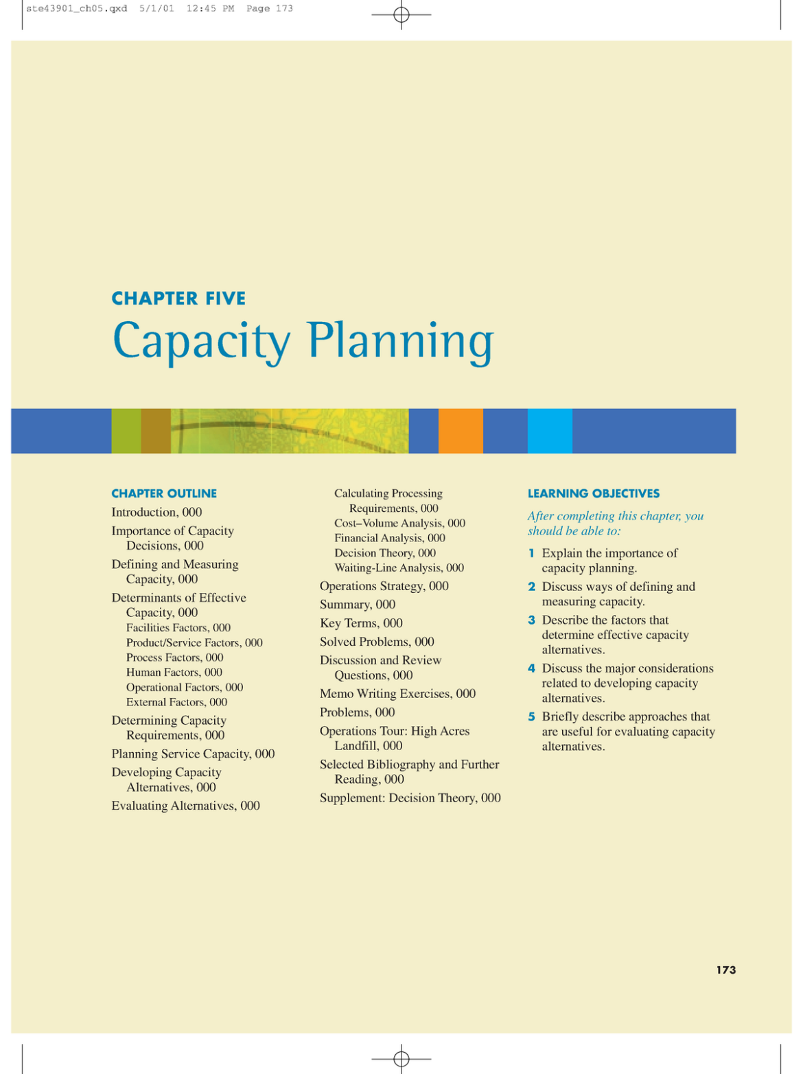 Methods For Calculating And Managing Capacity In A Flexible Environment